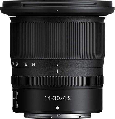 عدسة نيكون 20070 NIKKOR Z مقاس 14-30 مم f/4 S بإطار كامل وعدسة تكبير واسعة لتركيب Z بدون مرآة - (متجددة) in Saudi Arabia