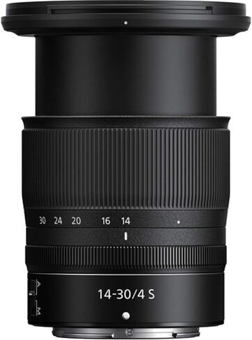 عدسة نيكون 20070 NIKKOR Z مقاس 14-30 مم f/4 S بإطار كامل وعدسة تكبير واسعة لتركيب Z بدون مرآة - (متجددة) in Saudi Arabia
