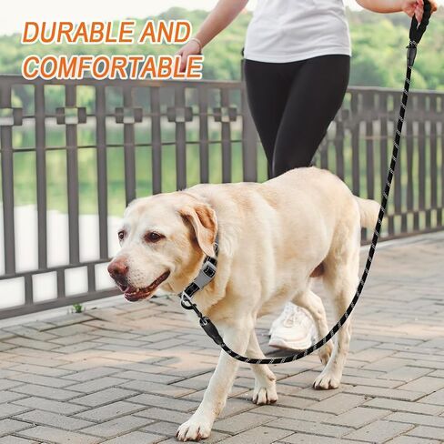 BARKBAY Dog Leash for Medium Large Dogs, Heavy Duty,Padded Handle Lead-5FT in Kuwait
