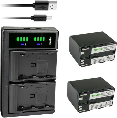 Kastar LTD2 USB Battery Charger Replacement for Canon XF205, XF300, XF305, XH-G1 HDV, XH-G1S, XH-G1S HD, XL-H1A, XL-H1S, XL-H1S HD, XL-1, XL-1S, XL-2 Camera, Canon BP-970G BP-975 Battery in Saudi Arabia
