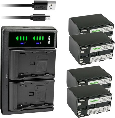Kastar LTD2 USB Battery Charger Replacement for Canon XF205, XF300, XF305, XH-G1 HDV, XH-G1S, XH-G1S HD, XL-H1A, XL-H1S, XL-H1S HD, XL-1, XL-1S, XL-2 Camera, Canon BP-970G BP-975 Battery in Saudi Arabia