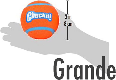 Chuckit! Dog Tennis Ball Toy, Large 3in, 2 Pack, for 60-100lbs Dogs in Kuwait
