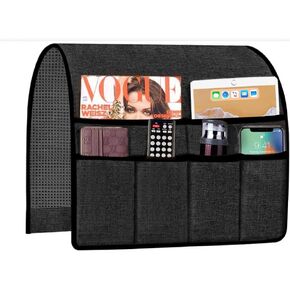 Iwtmm Arm Chair Organizer, Armchair Caddy for Recliner Non-Slip Couch Caddy with 6 Pockets, Magazines, TV Remote Control Holder, 19 x 35 inches in Kuwait