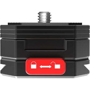 Claw Quick Release QR Plate Tripod QR Camera Mount Adapter,Fast claw clamp Setup Kit with 1/4" Screw for DSLR/Mirrorless Cameras/Monopod/Tripod/Stabilizer(with plate)
