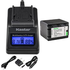 Kastar Ultra Fast Charger and Battery Replacement for Panasonic VW-VBK360 HC-V700 HDC-SD90 HDC-SDX1H HDC-TM40 HDC-TM41 HDC-TM55 HDC-TM80 SDR-H85 SDR-S50 SDR-S70 SDR-S71 SDR-T50 SDR-T70 SDR-T71 SDR-T76