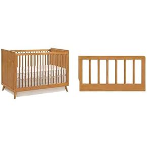 Oxford Baby Dawson Modern 3-in-1 Convertible Island Baby Crib, White, Green Guard Gold Certified in Kuwait