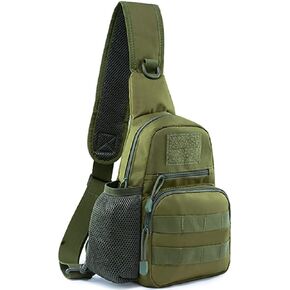 حزمة حقيبة حبال تكتيكية من NuCamper، حقيبة ظهر بحمالة الكتف العسكرية Molle EDC Rover للرجال، الصيد، السفر، المشي لمسافات طويلة (كاكي)