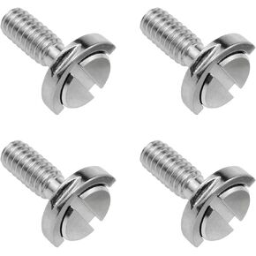 Lovelysp 1/4-20 Thread D-Ring Stainless Steel Camera Fixing Screws Suitable for Adapter Screws of Camera Tripod Monopod QR Quick Release Plate-4PCS