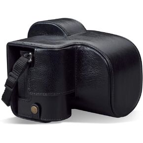 MegaGear MG1942 Ever Ready Genuine Leather Camera Case Compatible with Nikon Z5 - Black
