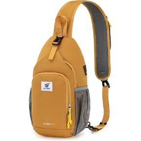 SKYSPER حقيبة حبال RFID Crossbody حقيبة ظهر بحمالة عبر الجسم حقيبة كتف للسفر والمشي لمسافات طويلة Daypack للنساء والرجال