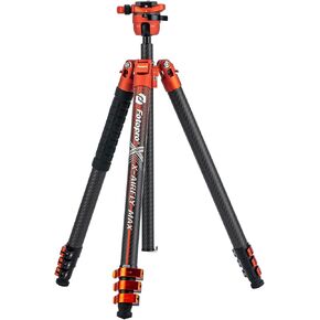 Fotopro X-AIRFLY Max 65 Inch Carbon Fiber Tripod with Flip Lock Effortless Photography Tripod Monopod Lightweight Stable Expandable 3lb Portable Professional Camera Tripod for DSLR Load up to 44lb
