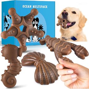 PETSTA Dog Chew Toys, Indestructible Dog Toys for Aggressive Chewers, Extreme Tough Dog Toys for Large Dogs, Durable Dog Chew Bone for Large/Medium Dogs Breed, Gifts for Dogs