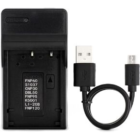 KLIC-5001 Wall Charger for Kodak EasyShare DX6490, DX7440, DX7440 Zoom, DX7590, DX7590 Zoom, DX7630, P712, P850, P880, Z730, Z730 Zoom, Z7590, Z7590 Zoom, Z760, Z760 Zoom and More with Foldable Plug