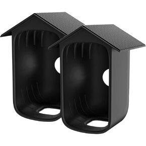 for EufyCam 3C Case Cover Waterproof & Dustproof Silicone Protective Skin Camouflage Camera Case Compatible with Eufy Security S300 eufyCam 3C (Black - 2 Pack)