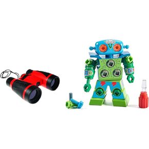 Educational Insights GeoSafari Compass Binoculars and Design & Drill Robot Take Apart Toy