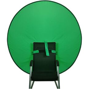 1 PC Green Screen Background, Nylon Background Screen Portable Foldable Backdrop for Live Streaming, Chair Photo Studio Solid (Green, 75cm)