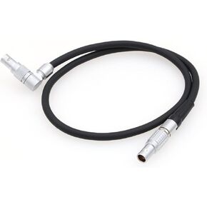 Power Cable for Titla Nucleus M from ARRI RED Camera Rotatable 2 Pin Male Right Angle to Elbow 7 Pin