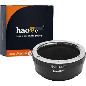 Haoge Manual Lens Mount Adapter for Canon EOS EF EFS Lens to Leica L Mount Camera such as T, Typ 701, Typ701, TL, TL2, CL (2017), SL, Typ 601, Typ601, Panasonic S1 / S1R