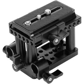لوحة QR بقاعدة تثبيت سريعة الإصدار مع لوحة جبن بخيط 1/4 بوصة و3/8 بوصة لكاميرا Manfrotto القياسية ذات العدسة الأحادية العاكسة