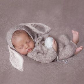 Newborn Photography Props Mohair Costume Baby Photo Shoot Hat Pants for Boys Girls Newborn Photography Props
