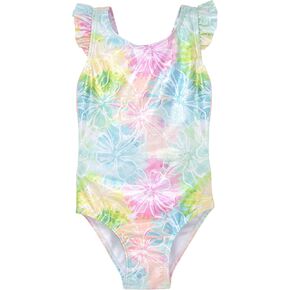 Flap Happy Girls' UPF 50+ Lili Ruffles & Bow Swimsuit
