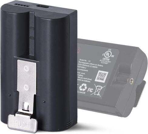 1 حزمة بطارية قابلة لإعادة الشحن بقدرة 6040 مللي أمبير في الساعة متوافقة مع جرس باب الفيديو Ring 2/3/4، وجرس باب الفيديو 3 Plus، وبطارية Stick Up Cam (الجيل الثاني والثالث) وبطارية كاميرا Spotlight in Kuwait