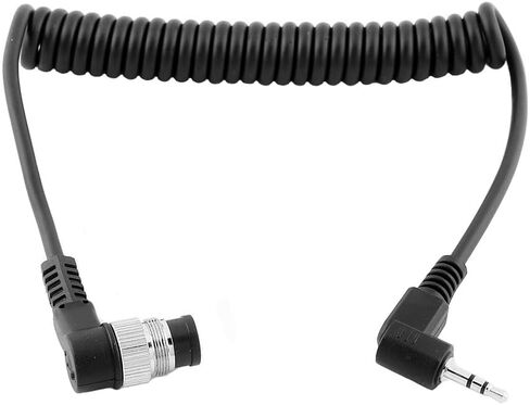 2.5mm to N1 Camera Shutter Release Cable Remote Control Cord Speedlight Flash Trigger Connect Spring Coiled Wire Cord for Nikon Z8 Z9 D850 D500 D5 D810 D810A D800 D700 D4s D4 D3 D3s in Saudi Arabia