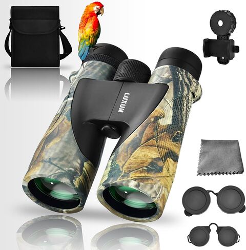 LUXUN 12x50 High Powered Binoculars for Adults with BAK4 Prism, Binoculars with Long Range for Bird Watching Hunting Hiking Travel Cruise Trip,Camouflage Coated in Saudi Arabia