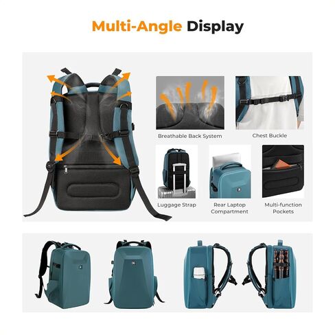 K&F Concept Camera Backpack,Hardshell Photography DSLR Camera Bag with 15-15.6 Inch Laptop Compartment Waterproof Hard Shell Camera Case Compatible for Canon/Nikon/Sony/DJI Mavic Drone in Saudi Arabia
