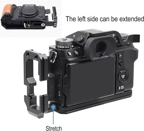 لوحة تحرير سريعة للكاميرا Fujifilm X-T5 قبضة يد الكاميرا لـ Fujifilm X-T5، ملحقات دعامة فيديو من سبائك الألومنيوم، جهاز كاميرا من سبائك الألومنيوم لـ Fujifilm XT5-A008 in Kuwait