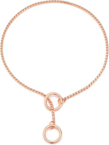 Mogoko Stainless Steel Dog Choke Chain Collar, Puppy Metal Snake Chain Pet Show Slip Collar Choker for Training Walking (Silver;20.0"*4.0mm) in Kuwait