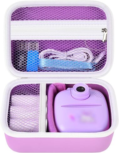 Case Compatible with GKTZ/for ESOXOFFORE/for HiMont/for Anchioo/for MINIBEAR Instant Print Camera for Kids, Digital Video Cameras Bag for Photo Papers, Color Pens & Accessories (Box Only)-Blue in Saudi Arabia