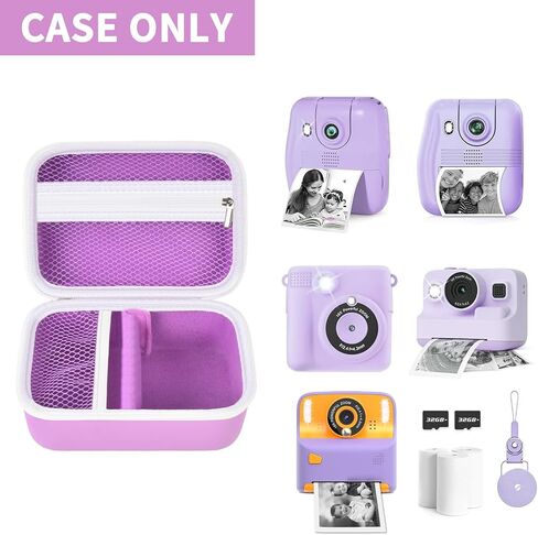 Case Compatible with GKTZ/for ESOXOFFORE/for HiMont/for Anchioo/for MINIBEAR Instant Print Camera for Kids, Digital Video Cameras Bag for Photo Papers, Color Pens & Accessories (Box Only)-Blue in Saudi Arabia