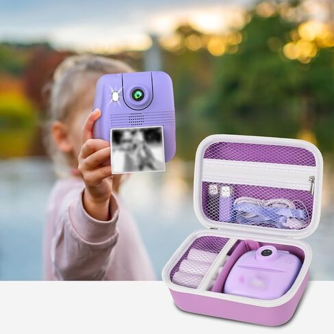 Case Compatible with GKTZ/for ESOXOFFORE/for HiMont/for Anchioo/for MINIBEAR Instant Print Camera for Kids, Digital Video Cameras Bag for Photo Papers, Color Pens & Accessories (Box Only)-Blue in Saudi Arabia