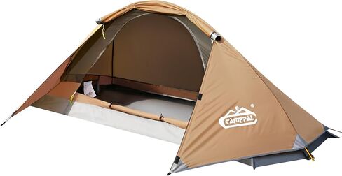 camppal 1 Person Tent for Camping Hiking Mountain Hunting Backpacking Tents 4 Season Resistance to Windproof Rainproof and Waterproof in Kuwait