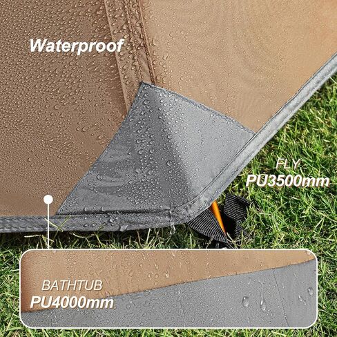 camppal 1 Person Tent for Camping Hiking Mountain Hunting Backpacking Tents 4 Season Resistance to Windproof Rainproof and Waterproof in Kuwait