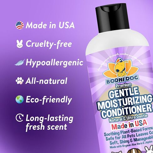 Bodhi Dog Sunscreen SPF 30+ Moisturizing Pet Sun Spray - Safe for Dogs, Cats & Horses - Natural Protection for Skin, Coat, Nose, Ears - Made in USA (8 Fl Oz) in Kuwait