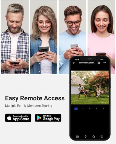 كاميرا أمان ANNKE PoE، كاميرا IP Turret بدقة 4K مع تقنية الذكاء الاصطناعي للكشف عن الإنسان/المركبة، صوت، زاوية عريضة 2.8 مم، وصول عن بعد، رؤية ليلية 100 قدم 2.0، IP67، H.265+، دعم بطاقة TF سعة 256 جيجابايت-C800 in Kuwait