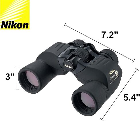 Nikon Action Extreme 8x40 ATB Binoculars (7238) All Terrain Waterproof Binoculars Bundle, Black, with Nikon Lens Pen, Carry Case, and Lens Cloth - High Powered Multipurpose Binoculars for Adults in Saudi Arabia