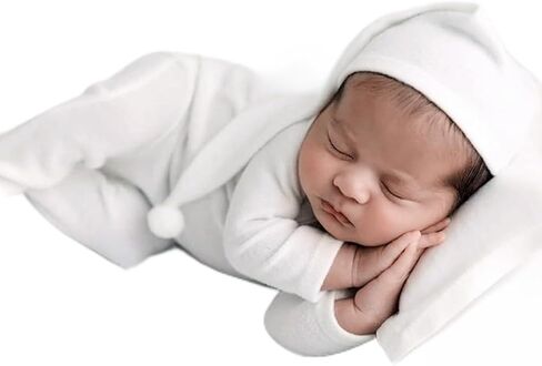 Newborn Photography Outfits Boy Girls Hat Romper Bodysuit Newborn Outfits Photoshoot Costume Infant Photography Props in Saudi Arabia