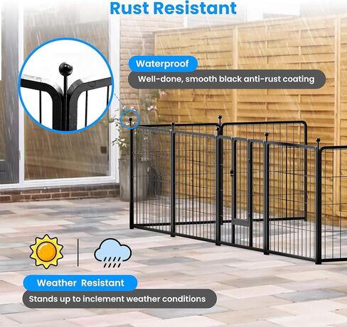 HealSmart Dog Playpen Indoor, Puppy Playpen Indoor for Yard, Camping, Heavy Duty Dog Pen in Kuwait