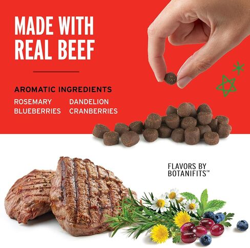 Pet Botanics 20 oz. Pouch Training Rewards Soft & Chewy Large Bites, Bacon Flavor, with 250 Treats Per Bag, The Choice of Top Trainers, for Large Breed Sizes in Kuwait