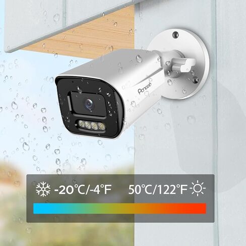 كاميرا IP Bullet PoE بدقة 5 ميجابكسل مع أضواء مزدوجة ذكية رؤية ليلية كاملة الألوان، كاميرا مراقبة فيديو سلكية عالية الدقة في الهواء الطلق، محادثة صوتية ثنائية الاتجاه، مقاومة للماء IP67، كشف الإنسان بالذكاء الاصطناعي، PB65-5MDL in Kuwait