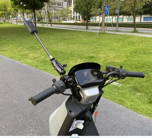 مجموعة قضيب تمديد كاميرا Fotoleey Action لـ Insta360 X4، X3، X2، RS، GoPro Hero 12، Hero 11، Hero 10، شريك تثبيت الدراجة/الدراجة النارية، مادة ألياف الكربون in Kuwait