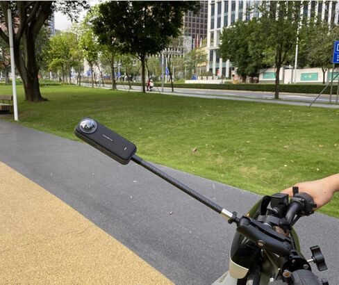 مجموعة قضيب تمديد كاميرا Fotoleey Action لـ Insta360 X4، X3، X2، RS، GoPro Hero 12، Hero 11، Hero 10، شريك تثبيت الدراجة/الدراجة النارية، مادة ألياف الكربون in Kuwait