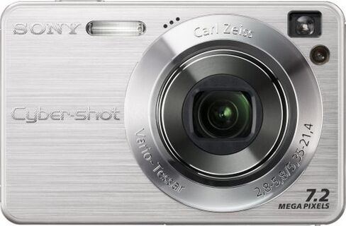 Sony Cybershot DSC-W120 7.2MP Digital Camera with 4x Optical Zoom with Super Steady Shot (Silver) (Renewed) in Saudi Arabia