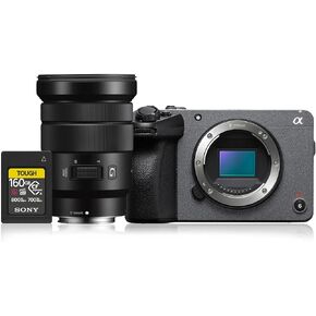 Sony Cinema Line FX30 Super 35 Camera (Body Only) Bundle with Sony E PZ 18-105mm f4 G OSS Power Zoom Lens and CFexpress Type A 160GB Memory Card (3 Items) in Kuwait