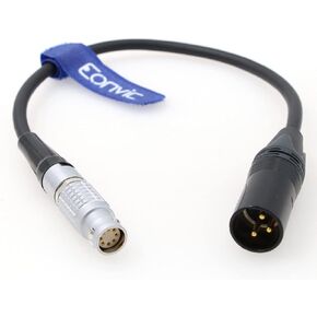 Eonvic ARRI Alexa Amira Power Cable 2B.308 to 3 Pin XLR Male Plug (1ft/35cm-Straight 2B.308 to 3 Pin XLR)
