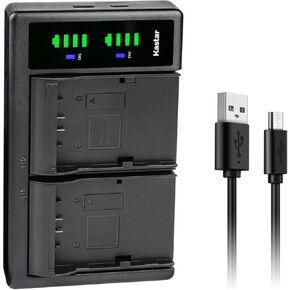 Kastar SSL-JVC70 LTD2 USB Battery Charger Replacement for JVC GY-HMQ10, GY-HMQ10E, GY-HM200, GY-HM200U, GY-HM200HW, GY-HM200SP, GY-HM200SP SPORTS, GY-HM250 GY-HM250SP Camera