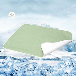 Reidio 1 pc Waterproof Incontinence Bed Pad Cooling Bed Pad for Summer Washable Reusable Bed Underpads Non-slip Bed Cover Dog Training Pad Mattress Protector for Adults Elderly Kids Baby Pet (18*24in)
